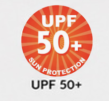 UPF 50 plus sun protection