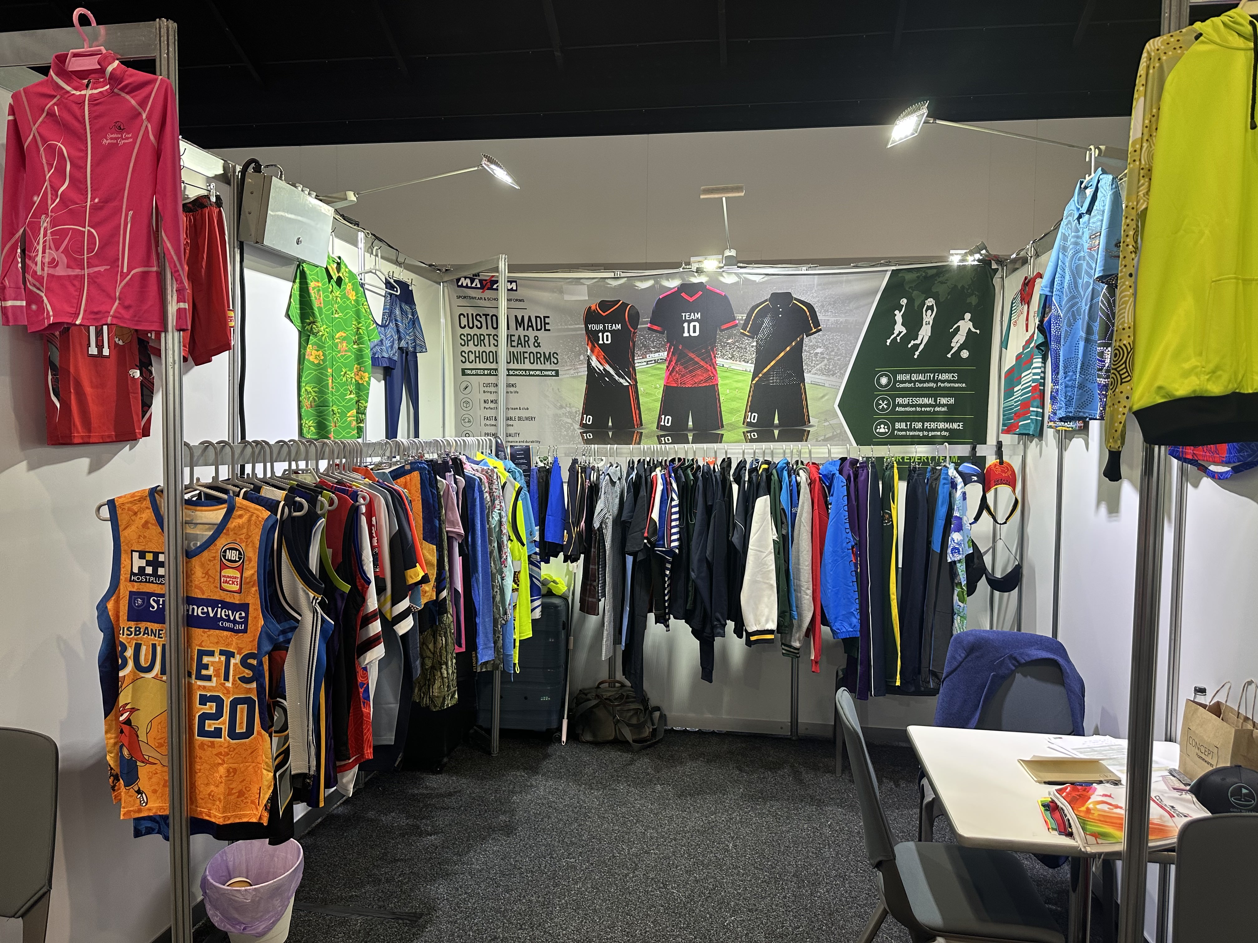 MAXAM apparel exhibition display