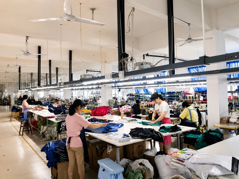MAXAM sewing production workspace
