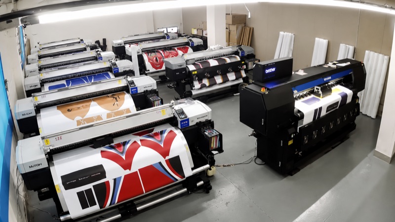 MAXAM garment printing and sublimation room